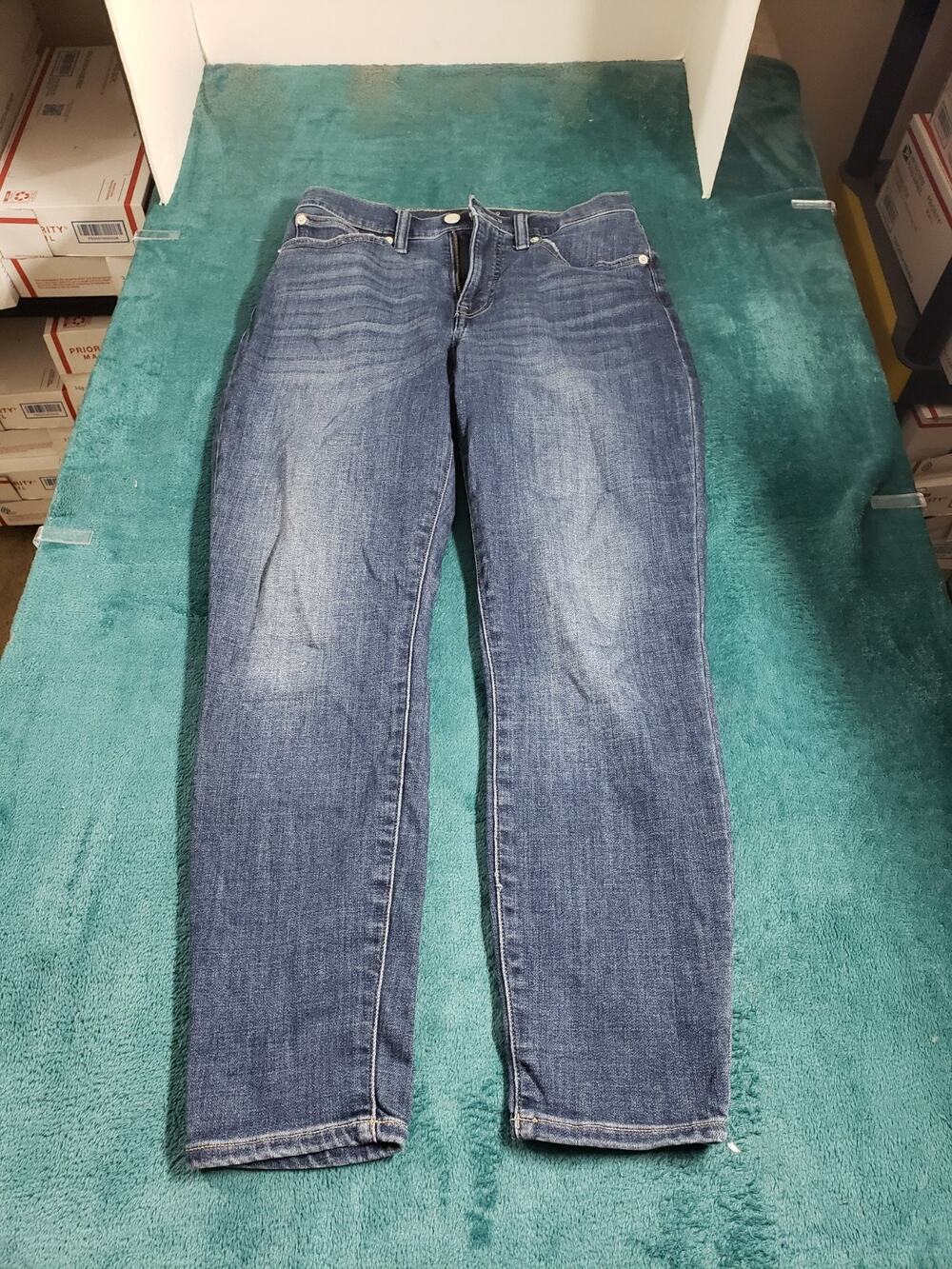 Lucky Brand Jeans Size 8 Womens Blue Pants High Rise Skinny Bridgette Ankle